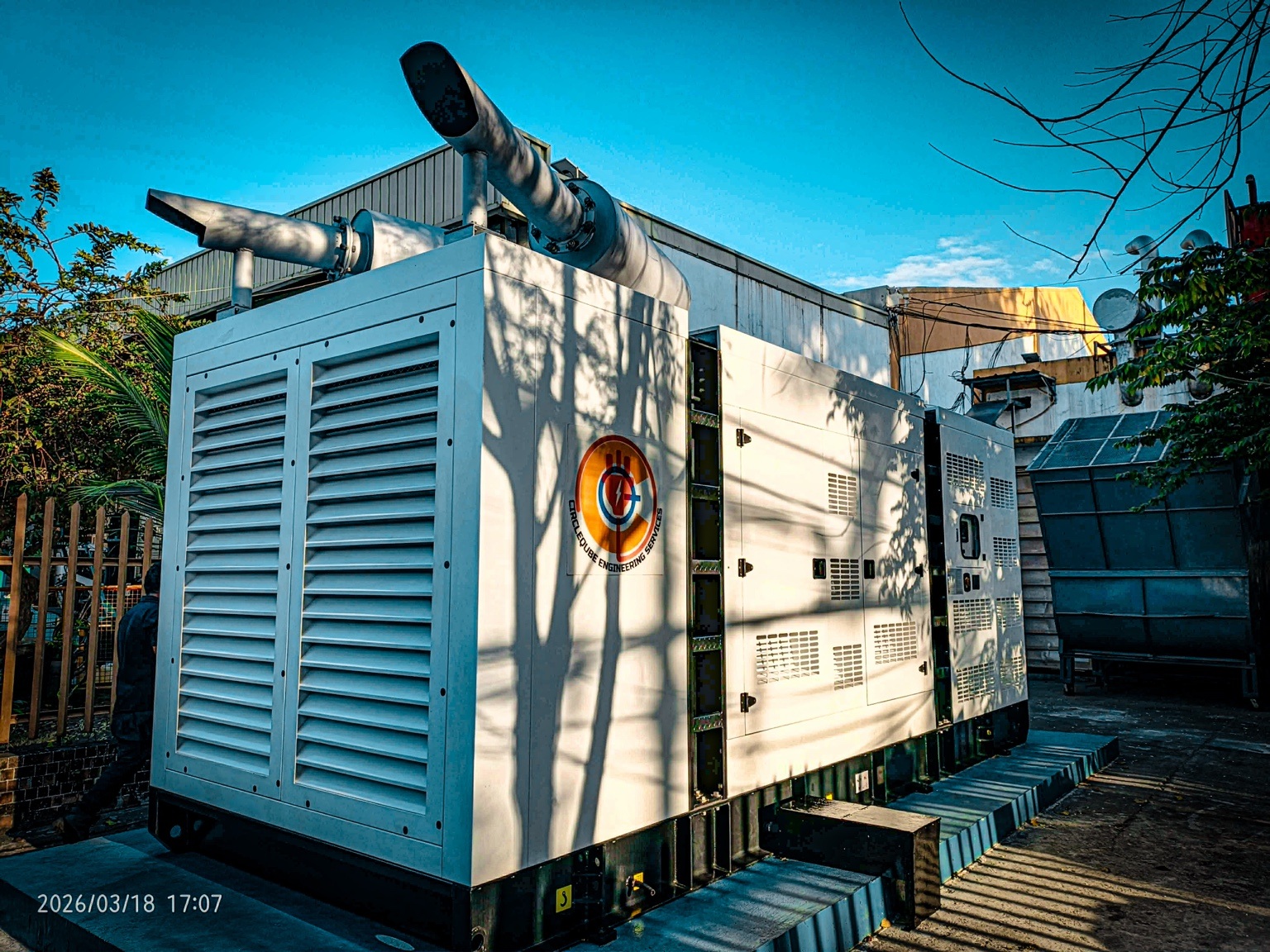 Circleqube-installed generator at a project site